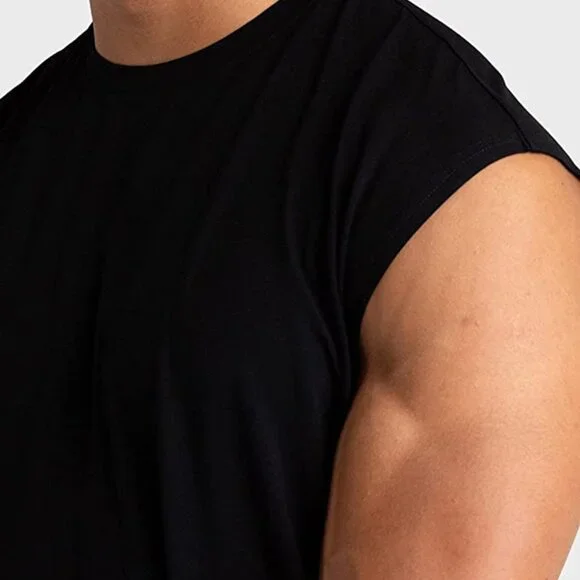 3 Pack Men's Cotton Gym Tank Tops Workout Sleeveless （NEW) - Picture 6 of 16